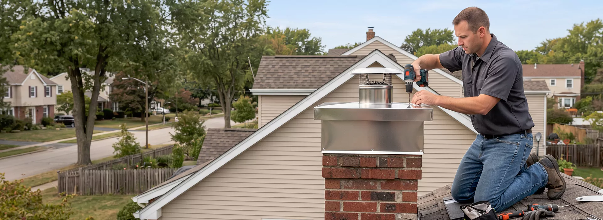 Chimney Chase Cover Installation Inglewood, CA