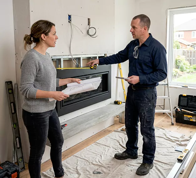 Why Inglewood Homeowners Choose Our Floating Fireplace Installation Team?