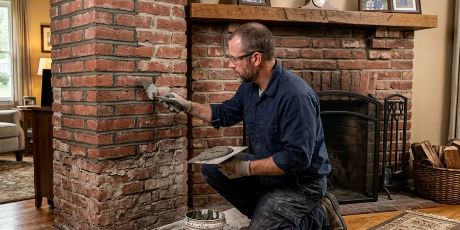 Repointing Brick Fireplace Inglewood