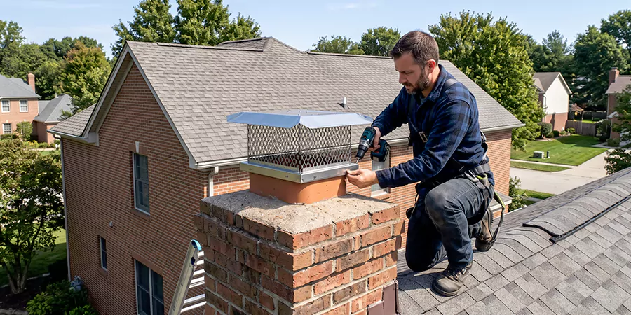 Masonry Chimney Spark Arrestor Installation Inglewood