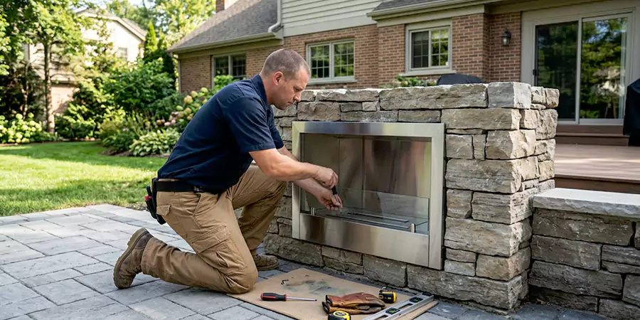 Outdoor Ethanol Fireplace Installation Inglewood